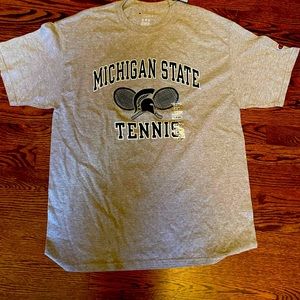 Michigan State tennis shirt sleeve t-shirt.